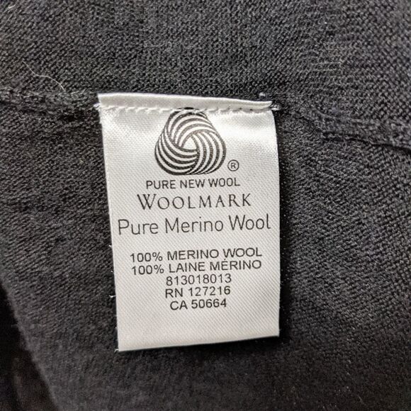 EMU AUSTRALIA 100% Merino Wool Beaded Front Scoop Neck Sweater XS - Picture 7 of 8